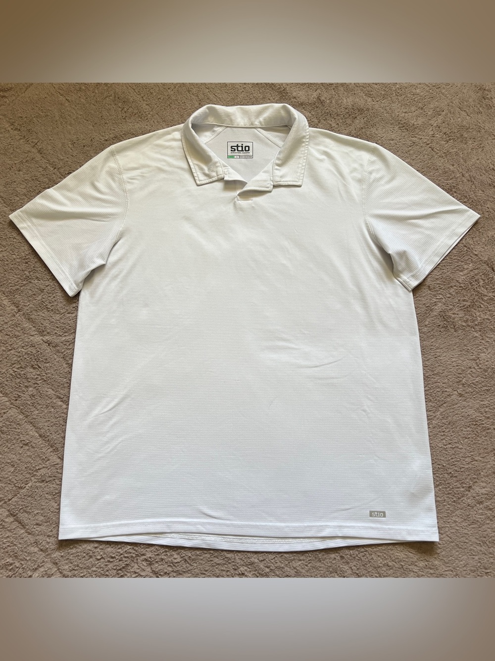 Stio Polo Shirt Golf Performance Stretchy Athleisure Sporty Comfy Casual Sz L